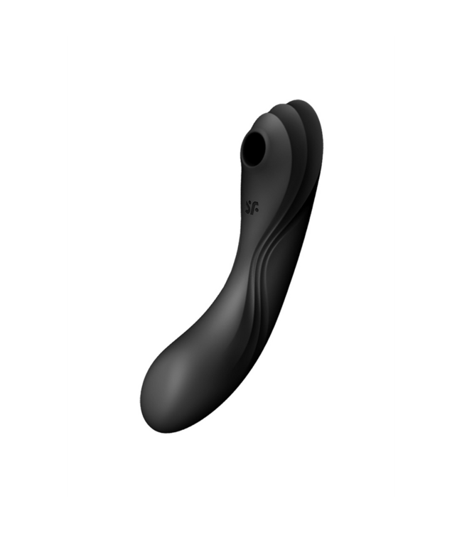 Curvy Trinity 4 - Insertable Air Pulse Vibrator - Black