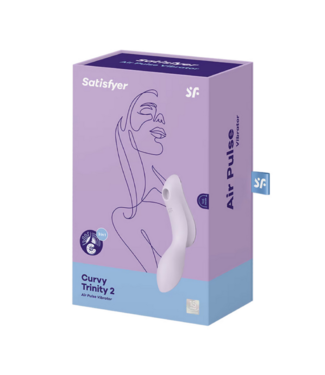 Satisfyer Curvy Trinity 2 - Insertable Air Pulse Vibrator - Violet
