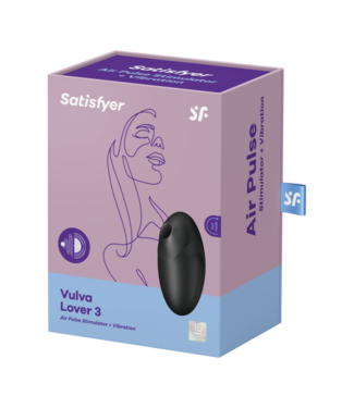 Satisfyer Vulva Lover 3 - Double Air Pulse Vibrator - Black