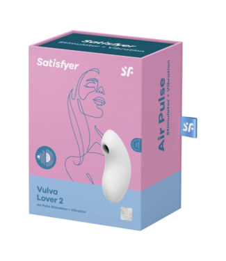 Satisfyer Vulva Lover 2 - Double Air Pulse Vibrator - White