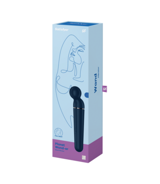 Satisfyer Planet Wand-er - Wand Vibrator - Blue/Rose Gold