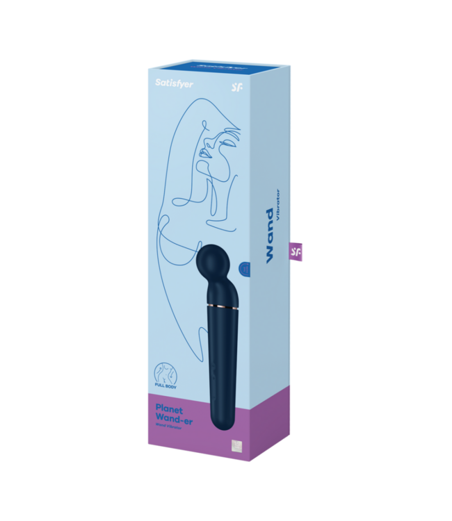 Planet Wand-er - Wand Vibrator - Blue/Rose Gold