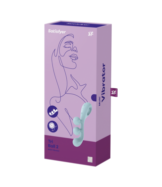 Satisfyer Tri Ball 2 - Multi Vibrator - Light Blue