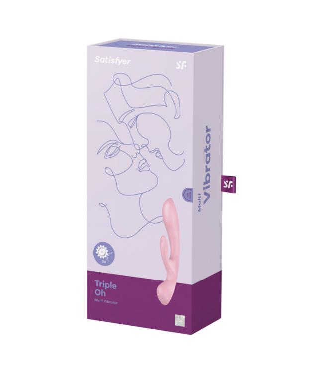 Triple Oh - Rabbit Vibrator - Pink