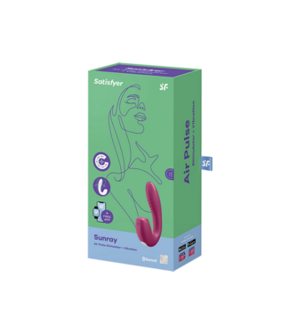 Satisfyer Sunray - Insertable Double Air Pulse Vibrator - Berry