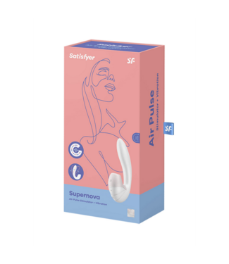 Satisfyer Supernova - Insertable Double Air Pulse Vibrator - White