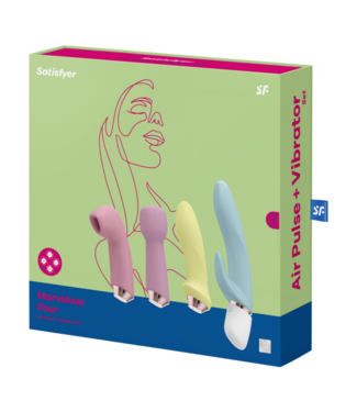 Satisfyer Marvelous Four - Vibrator with Different Attachments