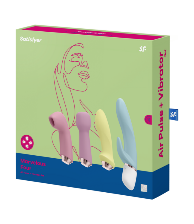 Marvelous Four - Vibrator with Different Attachments