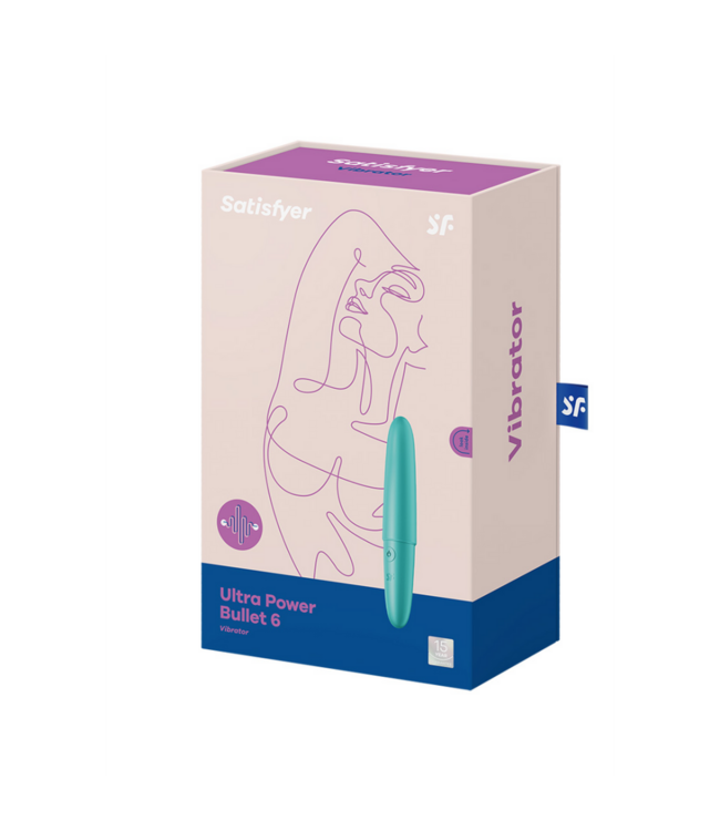 Ultra Power Bullet 6 - Vibrating Bullet - Turquoise