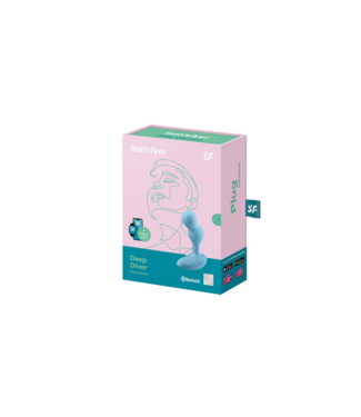 Satisfyer Deep Diver - Vibrating Anal Plug - Light Blue