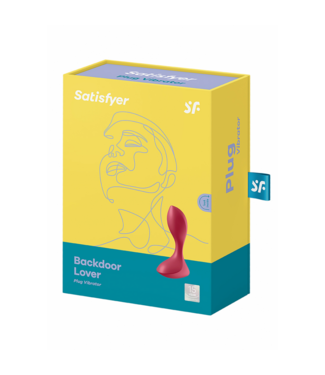 Satisfyer Backdoor Lover - Butt Plug Vibrator - Red