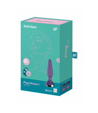 Satisfyer Plug-ilicious 1 - Vibrating Butt Plug - Purple