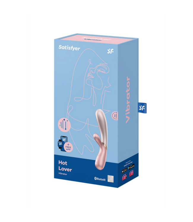 Hot Lover - Heating Rabbit Vibrator - Dark Pink