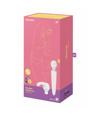 Satisfyer Double Wand-er Wand - Massage Wand and Vibrator - White