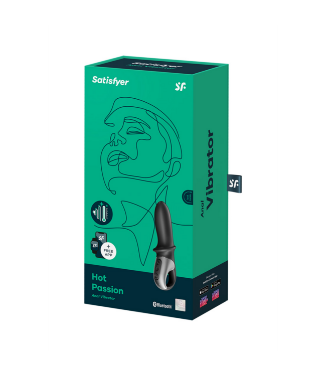 Hot Passion - Warming Anal Vibrator - Black