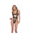 Allure Just a Crush - Teddy Open Back - OS - Black