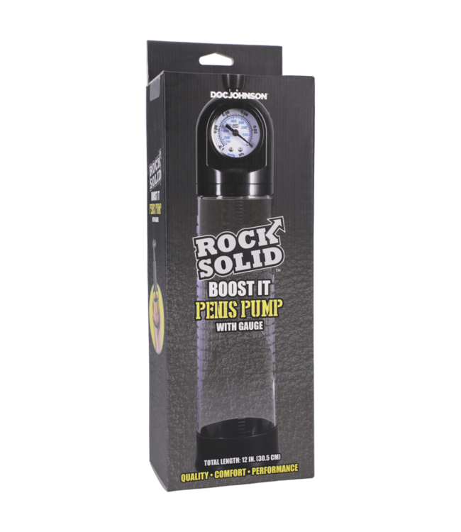 Boost It Penis Pump with Gauge