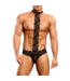 Male Power Choker Thong - S/M - Black