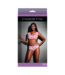 Coquette Crop Top and Shorts with Lip Print - One Size