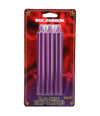 Doc Johnson Japanese Drip Candles - Purple