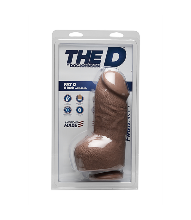 Fat D - Realistic FIRMSKYN Dildo with Balls - 8 / 20 cm