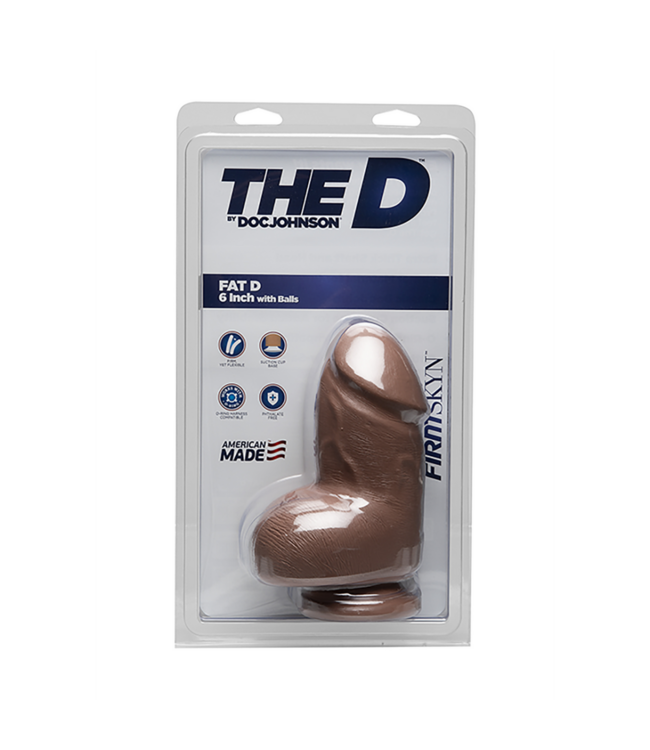 Fat D - Realistic FIRMSKYN Dildo with Balls - 6 / 15 cm