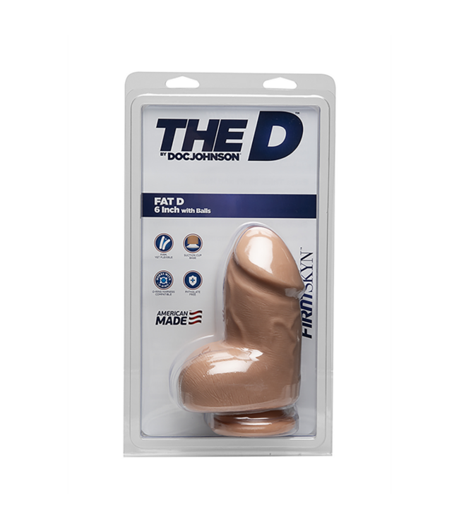 Fat D - Realistic FIRMSKYN Dildo with Balls - 6 / 15 cm