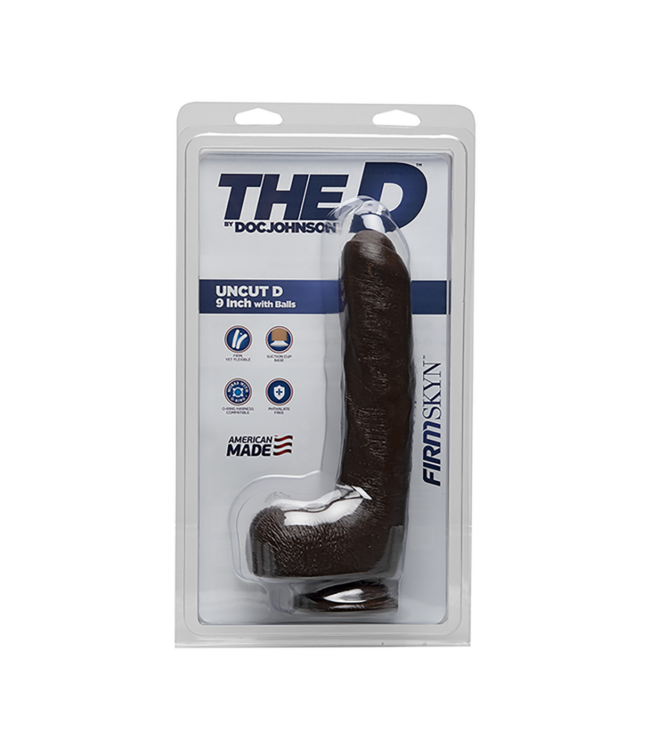 Uncut D - Realistic FIRMSKYN Dildo with Balls - 9 / 22 cm