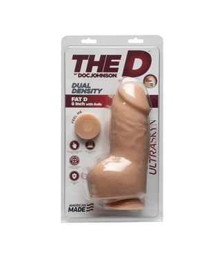 Doc Johnson Fat D - Realistic ULTRASKYN Dildo with Balls - 8 / 20 cm