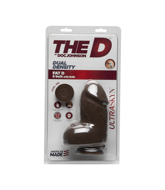 Doc Johnson Fat D - Realistic ULTRASKYN Dildo with Balls - 6 / 15 cm