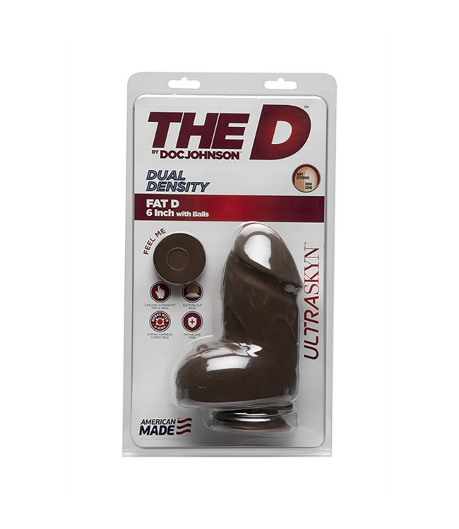 Fat D - Realistic ULTRASKYN Dildo with Balls - 6 / 15 cm