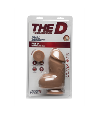 Doc Johnson Fat D - Realistic ULTRASKYN Dildo with Balls - 6 / 15 cm