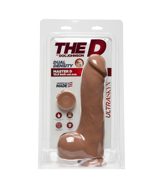 Doc Johnson Master D - Realistic ULTRASKYN Dildo with Balls - 10 / 25 cm