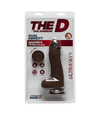 Doc Johnson Master D - Realistic ULTRASKYN Dildo with Balls - 7 / 19 cm