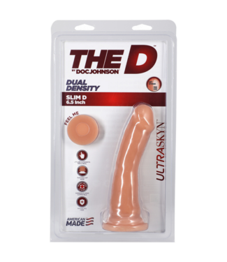 Doc Johnson Slim D - Realistic ULTRASKYN Dildo with Balls - 6 / 15 cm