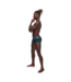 Male Power Uplift Mini Short - XL - Black