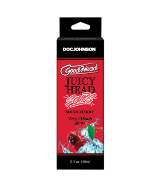 Doc Johnson Juicy Head - Dry Mouth Spray - Sour Cherry - 2 fl oz / 60 ml