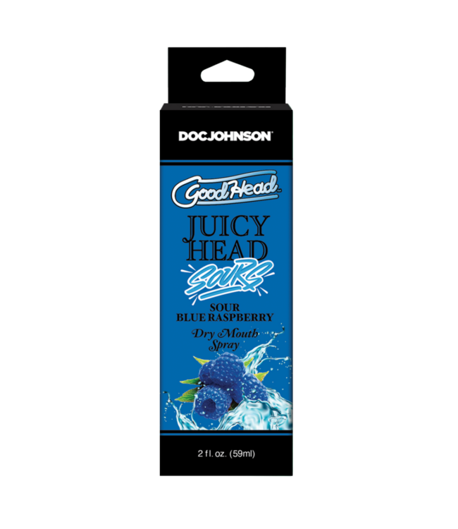 Juicy Head - Dry Mouth Spray - Sour Blue Raspberry - 2 fl oz / 60 ml
