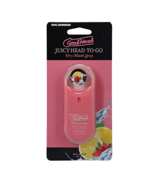 Doc Johnson Juicy Head - Dry Mouth Spray To-Go - Lemonade - 0.3 fl oz / 9 ml