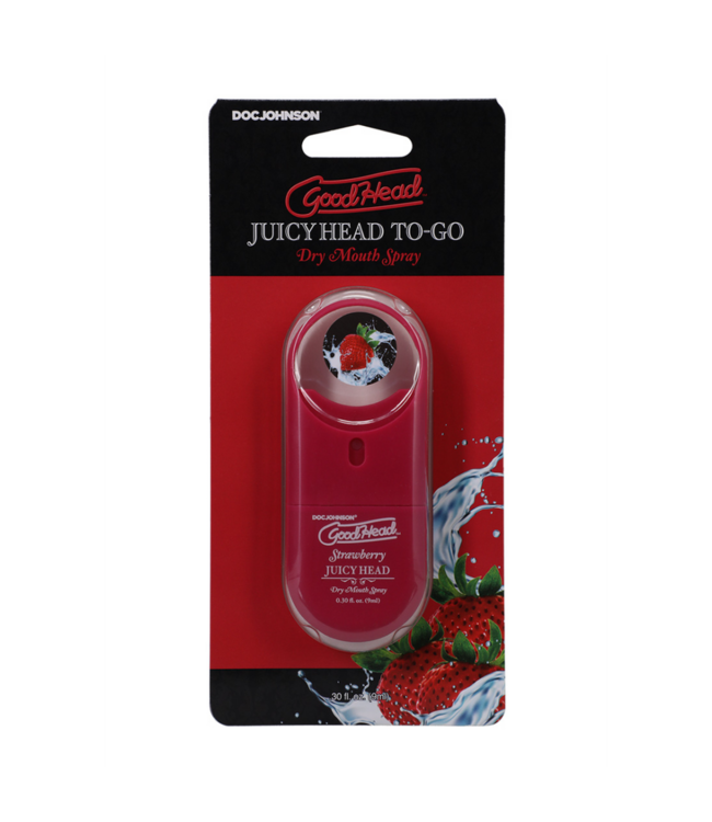 Juicy Head - Dry Mouth Spray To-Go - Strawberry - 0.3 fl oz / 9 ml