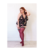 Kix'ies Heather - Thigh High - B - Red