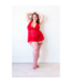 Kix'ies Claudia - Thigh High - D - Red