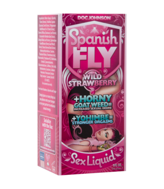 Doc Johnson Sex Drops - Stimulating Drops - Wild Strawberry - 1 fl oz / 30 ml