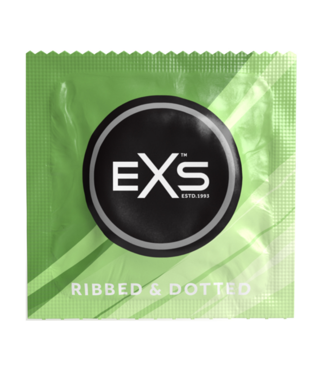 EXS 3 in 1 - Ribbed, Dotted and Flared - Condoms - 12 Pieces
