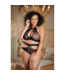 Allure Lace Halter Top  Backless Panty Set