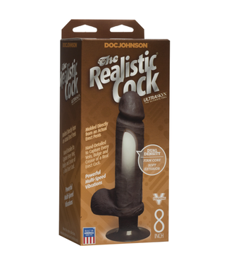 Doc Johnson Vibrating ULTRASKYN Dildo - 8 / 20 cm