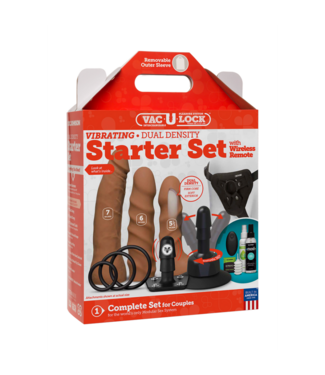 Doc Johnson Vibrating Dual Density ULTRASKYN Toys Set + Remote Control