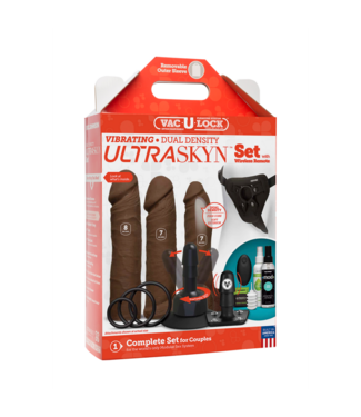 Doc Johnson Vibrating Dual Density ULTRASKYN Toys Set + Remote Control