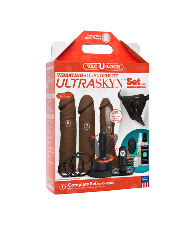 Vibrating Dual Density ULTRASKYN Toys Set + Remote Control