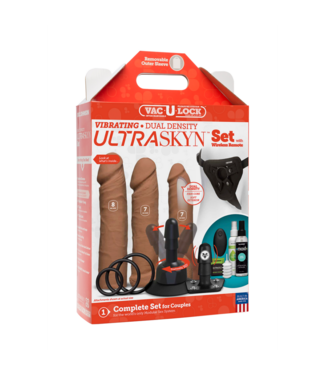 Doc Johnson Vibrating Dual Density ULTRASKYN Toys Set + Remote Control